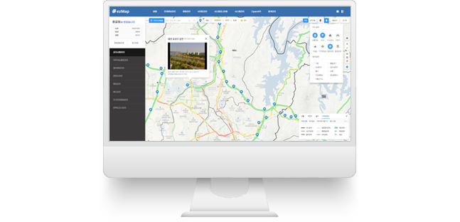 ezMap 소개 목업 이미지
